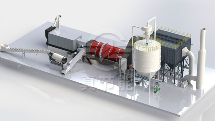 藥渣烘干機結構圖