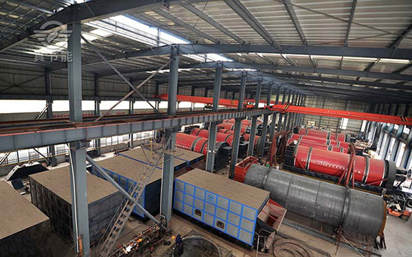 菌渣烘干機生產車間 菌渣烘干機生產車間